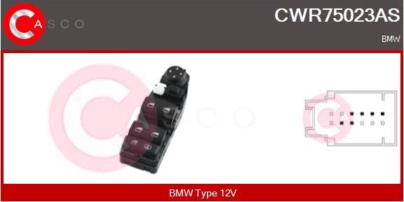 Casco CWR75023AS - Slēdzis, Stikla pacēlājmehānisms autodraugiem.lv