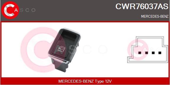 Casco CWR76037AS - Slēdzis, Stikla pacēlājmehānisms autodraugiem.lv