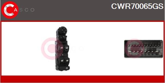 Casco CWR70065GS - Slēdzis, Stikla pacēlājmehānisms autodraugiem.lv