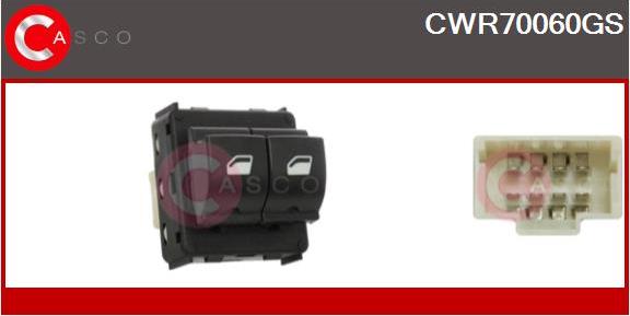 Casco CWR70060GS - Slēdzis, Stikla pacēlājmehānisms autodraugiem.lv