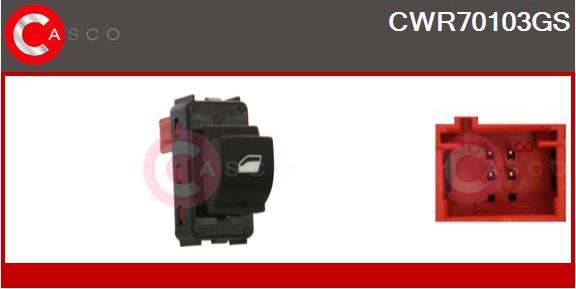 Casco CWR70103GS - Slēdzis, Stikla pacēlājmehānisms autodraugiem.lv