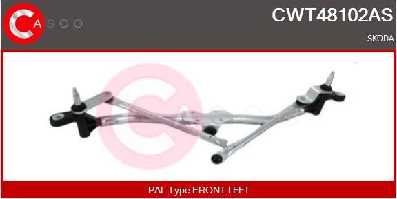 Casco CWT48102AS - Stiklu tīrītāja sviru un stiepņu sistēma autodraugiem.lv