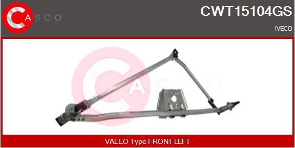 Casco CWT15104GS - Stiklu tīrītāja sviru un stiepņu sistēma autodraugiem.lv