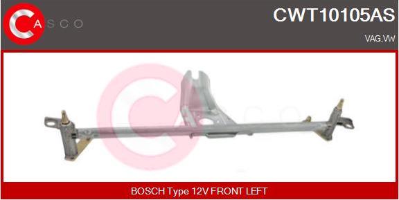 Casco CWT10105AS - Stiklu tīrītāja sviru un stiepņu sistēma autodraugiem.lv