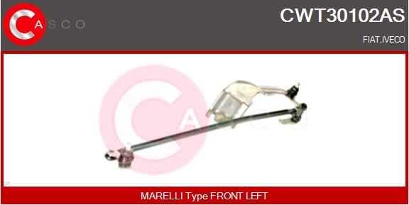 Casco CWT30102AS - Stiklu tīrītāja sviru un stiepņu sistēma autodraugiem.lv