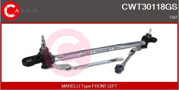 Casco CWT30118GS - Stiklu tīrītāja sviru un stiepņu sistēma autodraugiem.lv