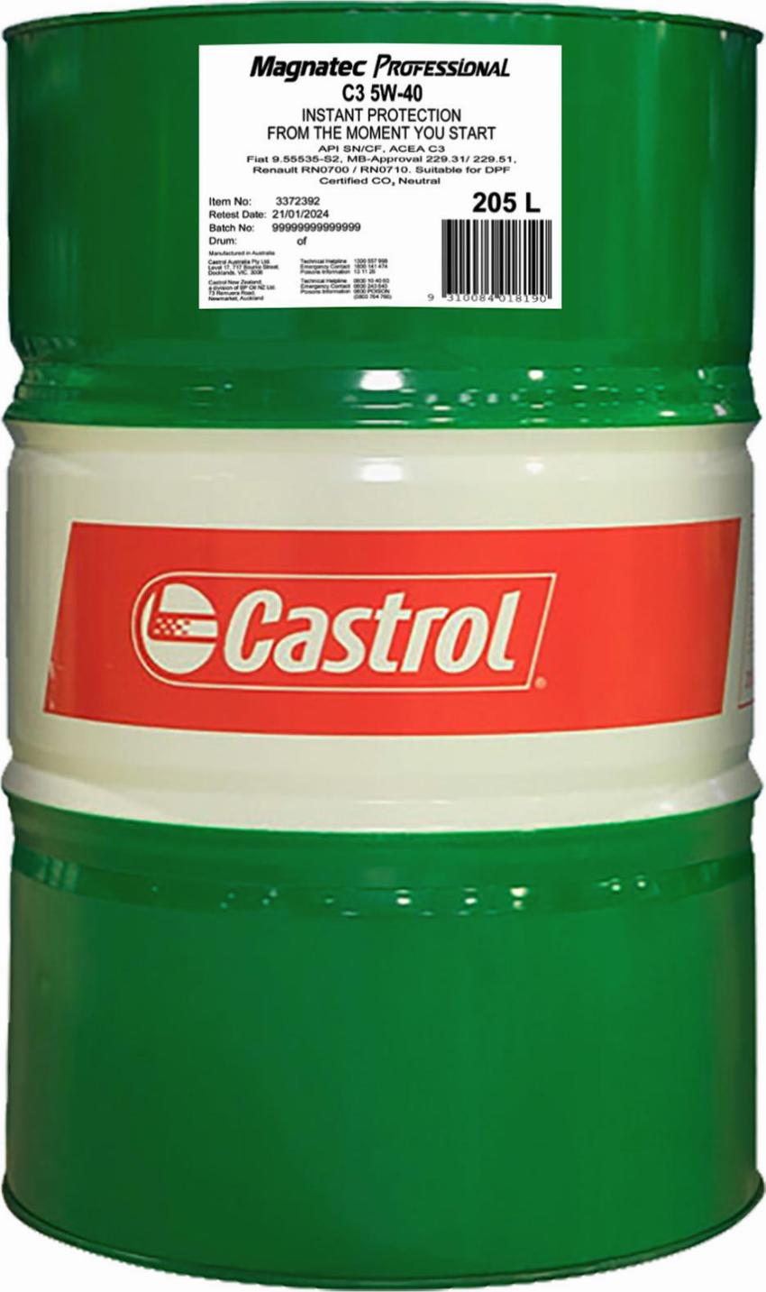 Castrol 3372392 - Motoreļļa autodraugiem.lv