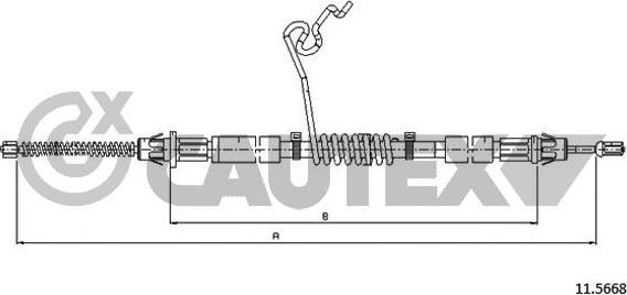 Cautex 088070 - Trose, Stāvbremžu sistēma autodraugiem.lv