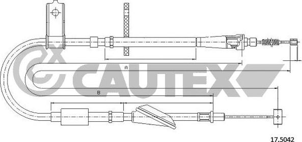 Cautex 762664 - Trose, Stāvbremžu sistēma autodraugiem.lv