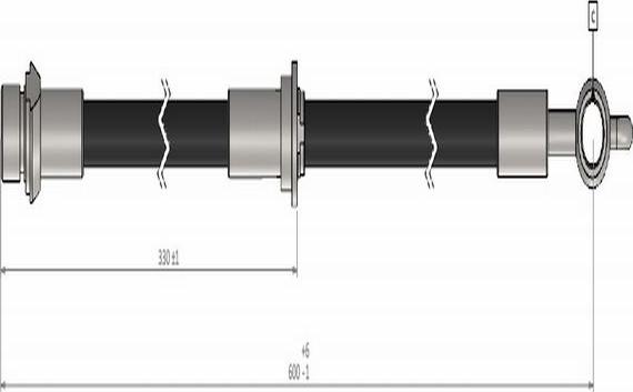 CAVO C900 448A - Bremžu šļūtene autodraugiem.lv