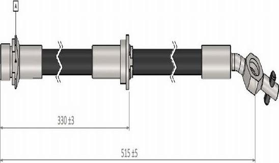 CAVO C900 443A - Bremžu šļūtene autodraugiem.lv