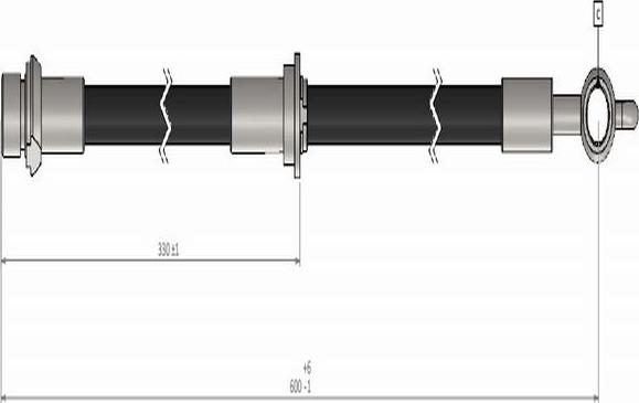 CAVO C900 447A - Bremžu šļūtene autodraugiem.lv