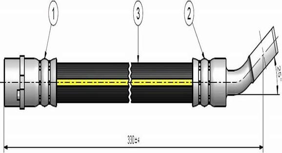 CAVO C900 536A - Bremžu šļūtene autodraugiem.lv