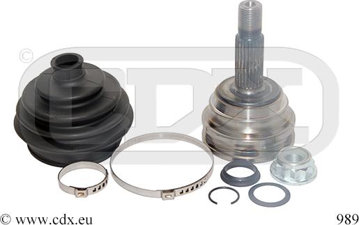 CDX 989 - Šarnīru komplekts, Piedziņas vārpsta autodraugiem.lv