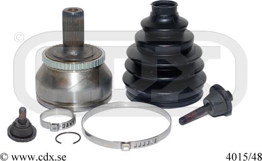 CDX 4015/48 - Šarnīru komplekts, Piedziņas vārpsta autodraugiem.lv