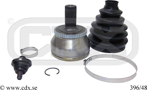 CDX 396/48 - Šarnīru komplekts, Piedziņas vārpsta autodraugiem.lv