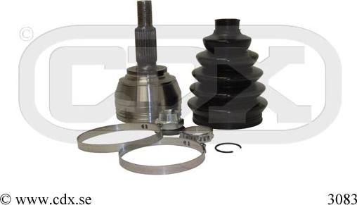 CDX 3083 - Šarnīru komplekts, Piedziņas vārpsta autodraugiem.lv