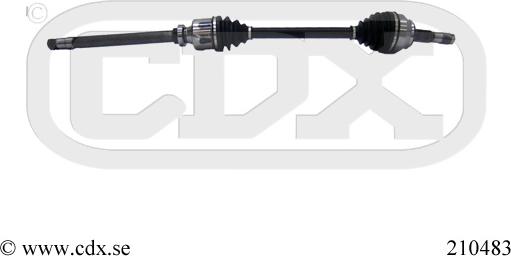 CDX 210483 - Piedziņas vārpsta autodraugiem.lv
