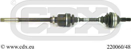 CDX 220060/48 - Piedziņas vārpsta autodraugiem.lv