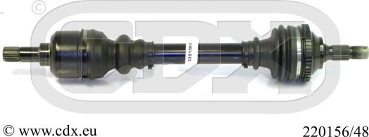 CDX 220156/48 - Piedziņas vārpsta autodraugiem.lv