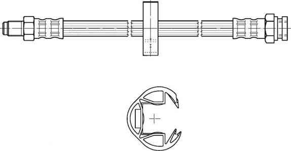 CEF 511411 - Bremžu šļūtene autodraugiem.lv