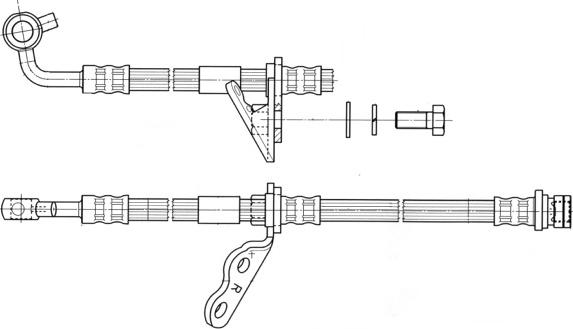 CEF 512472 - Bremžu šļūtene autodraugiem.lv