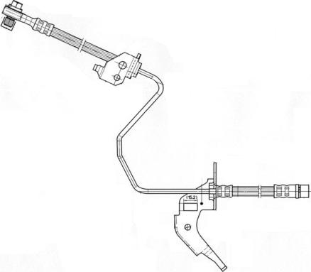 CEF 512281 - Bremžu šļūtene autodraugiem.lv