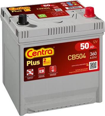 CENTRA CB504 - Startera akumulatoru baterija autodraugiem.lv