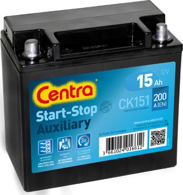 CENTRA CK151 - Startera akumulatoru baterija autodraugiem.lv