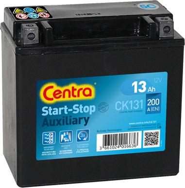 CENTRA CK131 - Startera akumulatoru baterija autodraugiem.lv