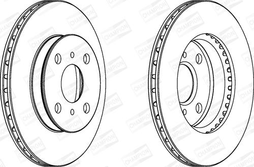 Champion 561672CH - Bremžu diski autodraugiem.lv