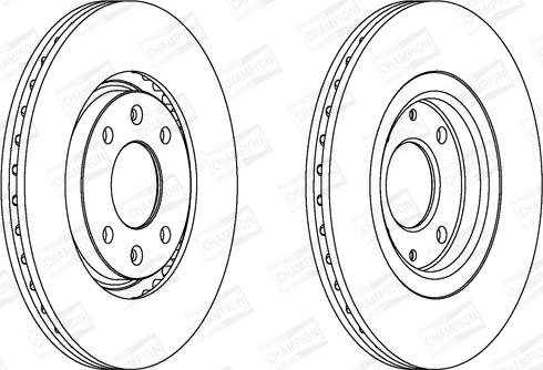 Champion 561705CH - Bremžu diski autodraugiem.lv