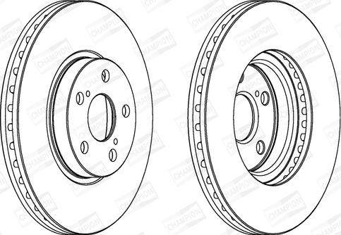 Champion 562453CH - Bremžu diski autodraugiem.lv