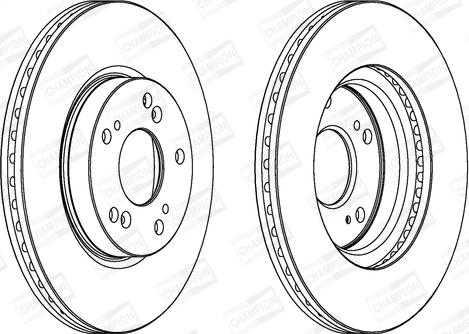 Champion 562457CH - Bremžu diski autodraugiem.lv