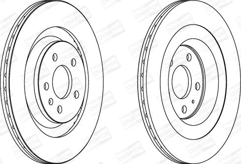Champion 562645CH - Bremžu diski autodraugiem.lv