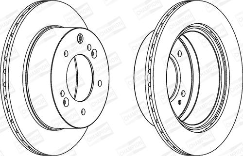 Champion 562895CH-1 - Bremžu diski autodraugiem.lv