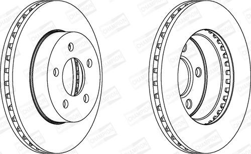 Champion 562856CH - Bremžu diski autodraugiem.lv