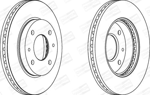 Champion 562806CH - Bremžu diski autodraugiem.lv