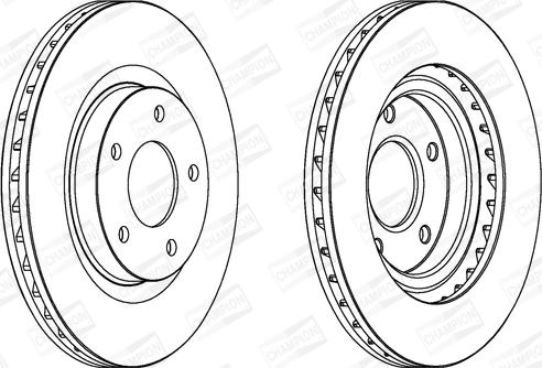 Champion 562790CH - Bremžu diski autodraugiem.lv
