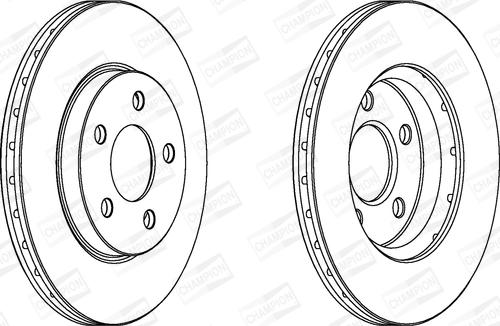 Champion 562709CH - Bremžu diski autodraugiem.lv