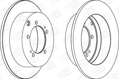 Champion 562781CH - Bremžu diski autodraugiem.lv
