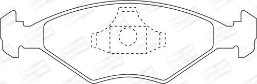 Champion 571917CH - Bremžu uzliku kompl., Disku bremzes autodraugiem.lv