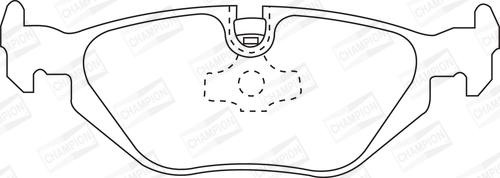 Champion 571527CH - Bremžu uzliku kompl., Disku bremzes autodraugiem.lv