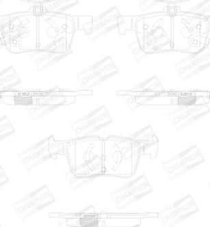 Champion 573687CH - Bremžu uzliku kompl., Disku bremzes autodraugiem.lv