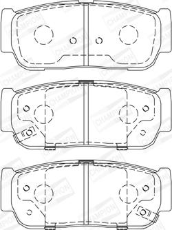 Champion 573676CH - Bremžu uzliku kompl., Disku bremzes autodraugiem.lv