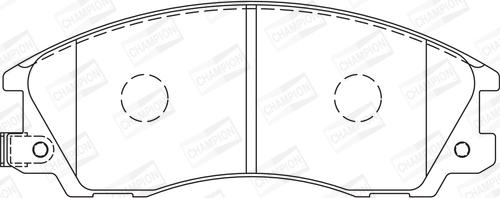 Champion 572540CH - Bremžu uzliku kompl., Disku bremzes autodraugiem.lv