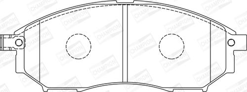 Champion 572575CH - Bremžu uzliku kompl., Disku bremzes autodraugiem.lv