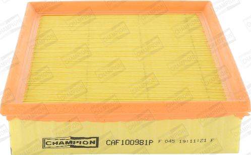 Champion CAF100981P - Gaisa filtrs autodraugiem.lv