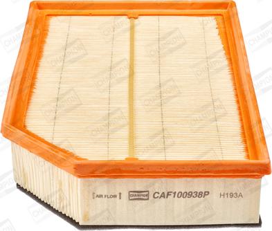 Champion CAF100938P - Gaisa filtrs autodraugiem.lv