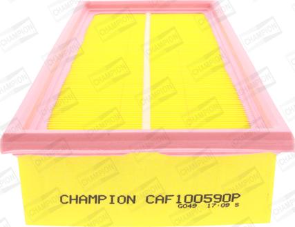 Champion CAF100590P - Gaisa filtrs autodraugiem.lv